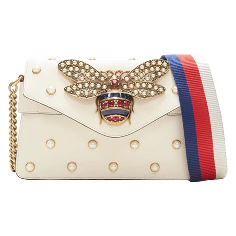 pearle gucci|gucci pearl bee bag.